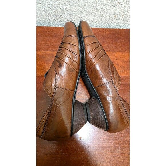 Josef Seibel Women's Slip-On Brown Leather Tina Pump Booties Size 39 EU/8.5 US - Picture 4 of 9